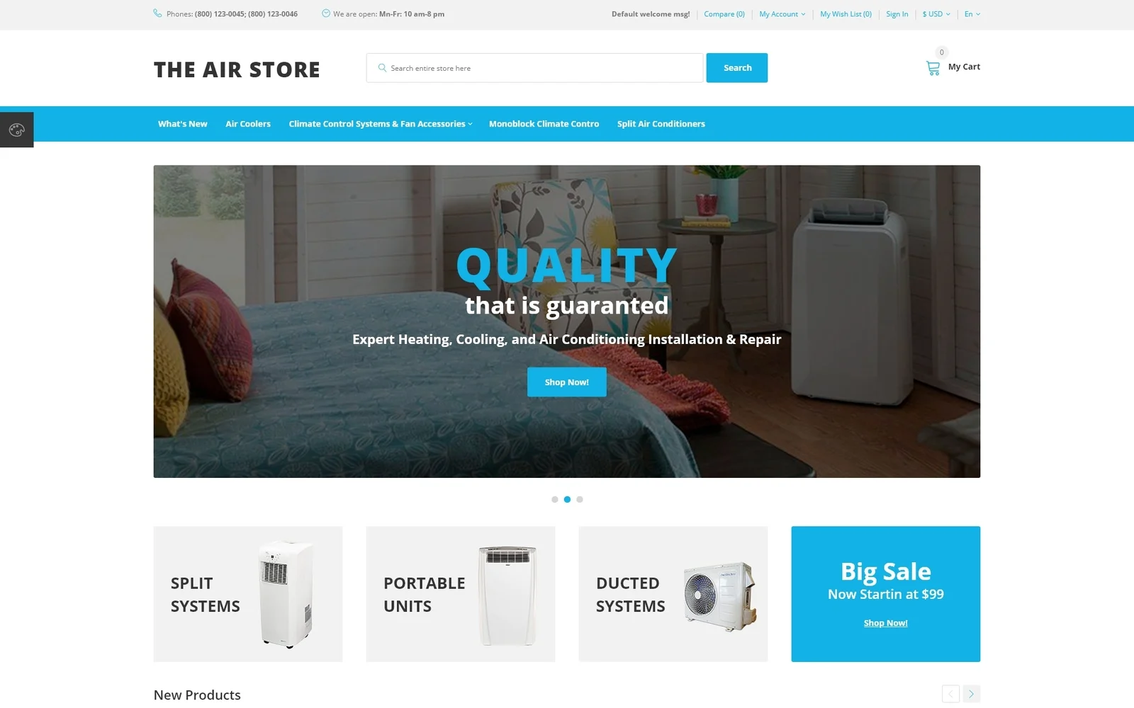 The Air Store Opencart Theme